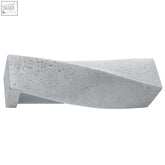 Gray concrete twist design wall sconce with modern minimalist look and e27 light bulb holder for stylish lighting