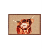Washable Animal and Flower Themed Mats - My Highland Cow / 50X75 cm - Doormat
