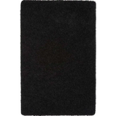 Washable Black Shaggy Rug - 60X100 cm - Rugs