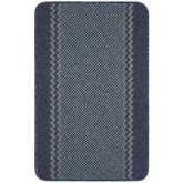 Washable Bordered Blue Rug | 116Blu - 50X80 cm - Rugs