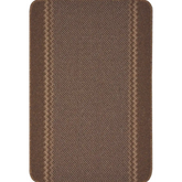 Washable Bordered Brown Rug | 116Br - 50X80 cm - Rugs