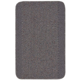 Washable Bordered Dark Grey Rug | 110D - 57X90 cm - Rugs