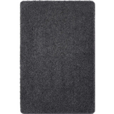 Washable Charcoal Shaggy Rug - 60X100 cm - Rugs