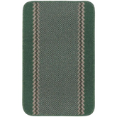 Washable Designer Bordered Green Rug | 116Gr - 50X80 cm - Rugs