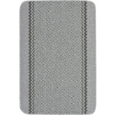 Washable Designer Bordered Grey Rug | 116G - 50X80 cm - Rugs
