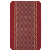 Washable Designer Bordered Red Rug | 116R - 50X80 cm - Rugs