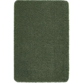 Washable Forest Green Shaggy Rug - 60X100 cm - Rugs