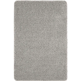 Washable Ghost Grey Shaggy Rug - 60X100 cm - Rugs