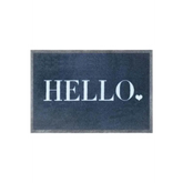 Washable Mats Bordered Design - Hello / 50X75 cm - Doormat