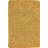 Washable Ochre Shaggy Rug - 60X100 cm - Rugs