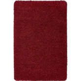 Washable Red Shaggy Rug - 60X100 cm - Rugs