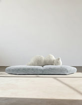 White Bear Cozy Sofa, Four Seater Sofa, Corduroy