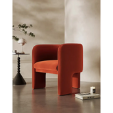 Woodsen Lobby Lounge Chair Red