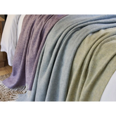 XL Herringbone Shetland Pure New Wool Throws - Throws & Blankets