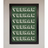 Yeehaw Yeehaw Framed Poster - A3 (29.7 x 42 cm) / Black - Framed Print