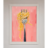 Yes To Spaghetti Framed Print - A3 (29.7 x 42 cm) / White - Framed Print