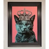 Your Majesty Cat Framed Print - A1 (59.4 x 84.1 cm) / Matt Black - Framed Print