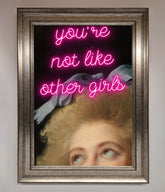 Youre Not Like Other Girls Framed Wall Art