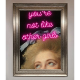 Youre Not Like Other Girls Framed Wall Art - A3 (29.7 x 42 cm) / Silver - Framed Print