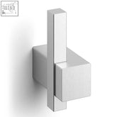 Modern brushed stainless steel wall-mounted towel hook with clean geometric design carvo towel hook 40483