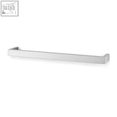 Modern brushed stainless steel linea towel rail 46.5 cm with sleek minimalist design for hanging towels
