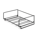 Zack Cubeto Premium Stackable Wine Rack - Powder Coated Black Steel Storage Solution