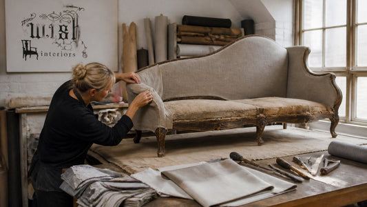 Custom Upholstery for Awkward Shaped Vintage Sofas