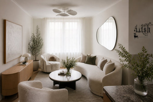 How to Style Curved Furniture in Small Living Rooms