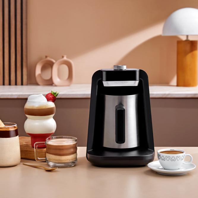 Arzum Okka Rich Spin Pro Turkish Coffee and Hot Beverage Maker, Velvetiser, Milk Frother