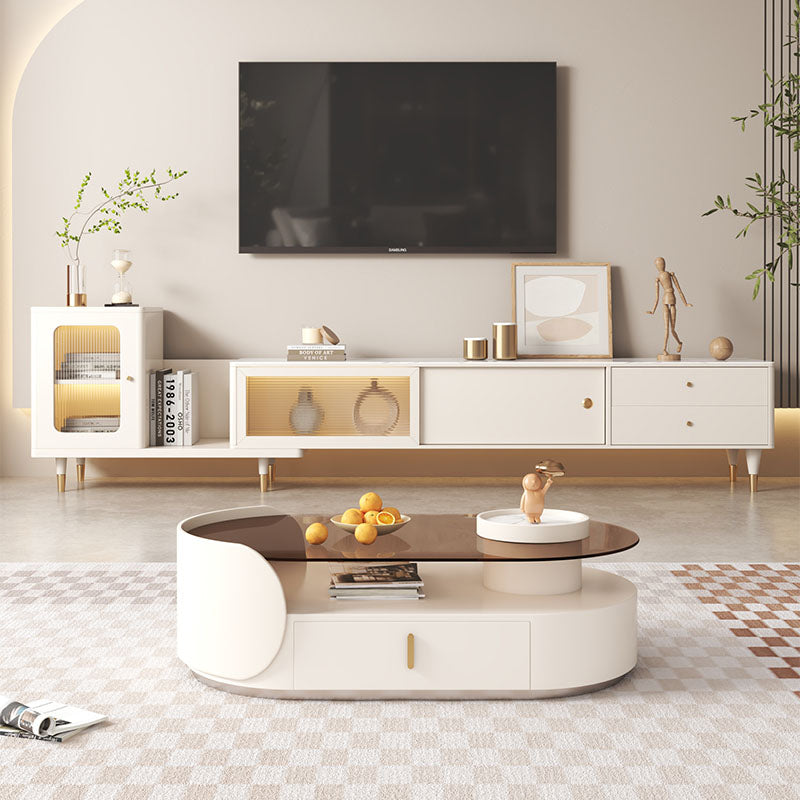 Cecil Oval Coffee Table, Living Room Table