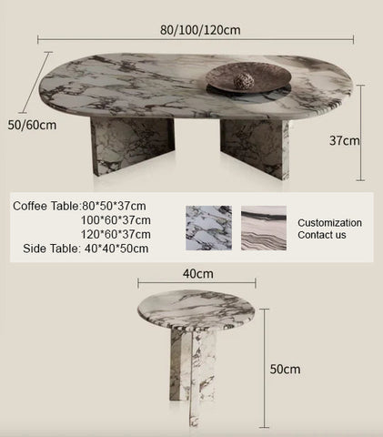 Goliah Coffee Table Set, Marble