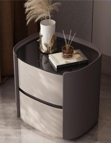 Helms Bedside Table, Wood