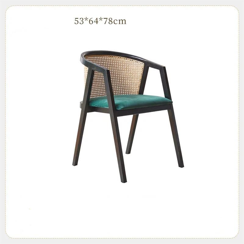 Waldron Rattan Dining Table Set, Solid Wood & Rattan