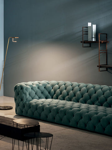 Gunter Three Seater Sofa, Velvet