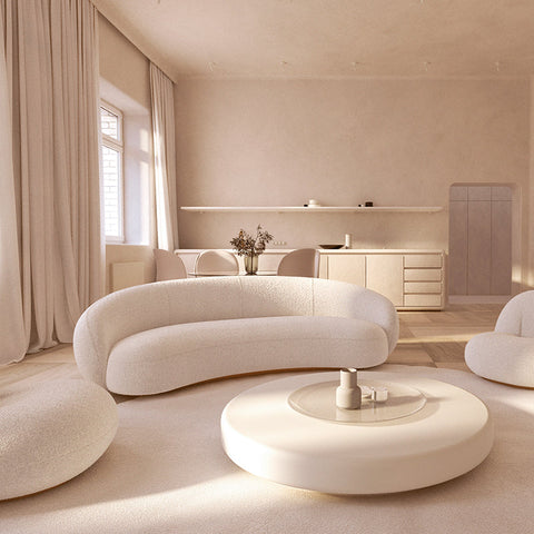 Galen Three Seater Curved Sofa