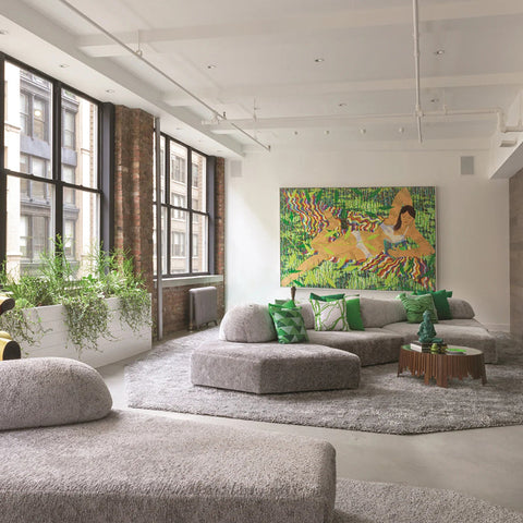 Gore Four Seater Sofa, Velvet