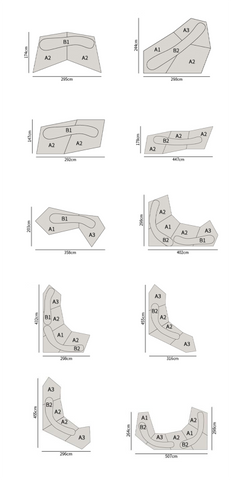 Gore Four Seater Sofa, Velvet