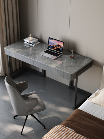 Hadley Office Desk, Sintered Stone