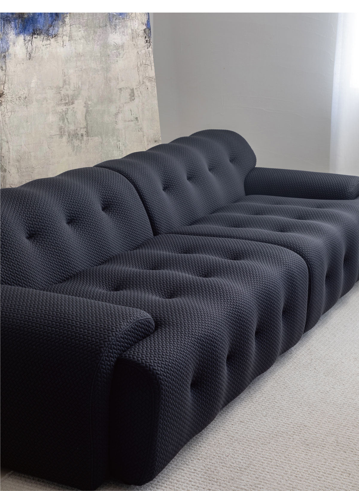 Reese Two Seater Sofa, Three Seater Sofa, Four Seater Sofa, 3D Knitted Fabric