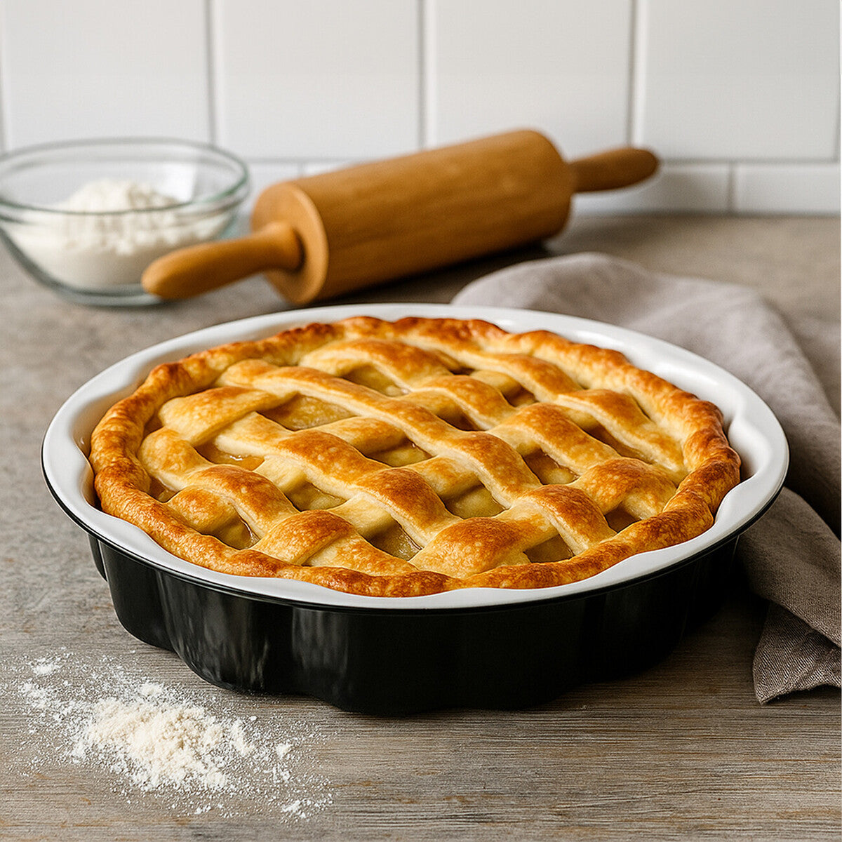 Ecocook Black Flan Dish
