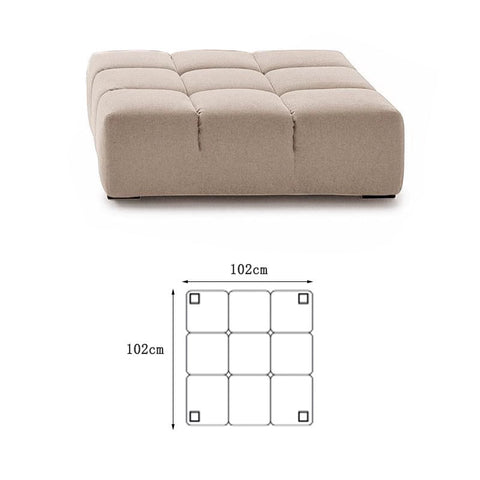 Gemma Three Seater Modular Sofa, Linen/Velvet