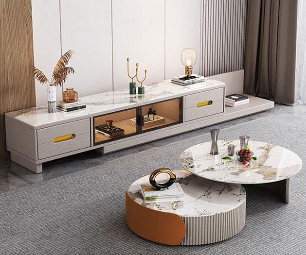 Audrey Nesting Coffee Table, Sintered Stone