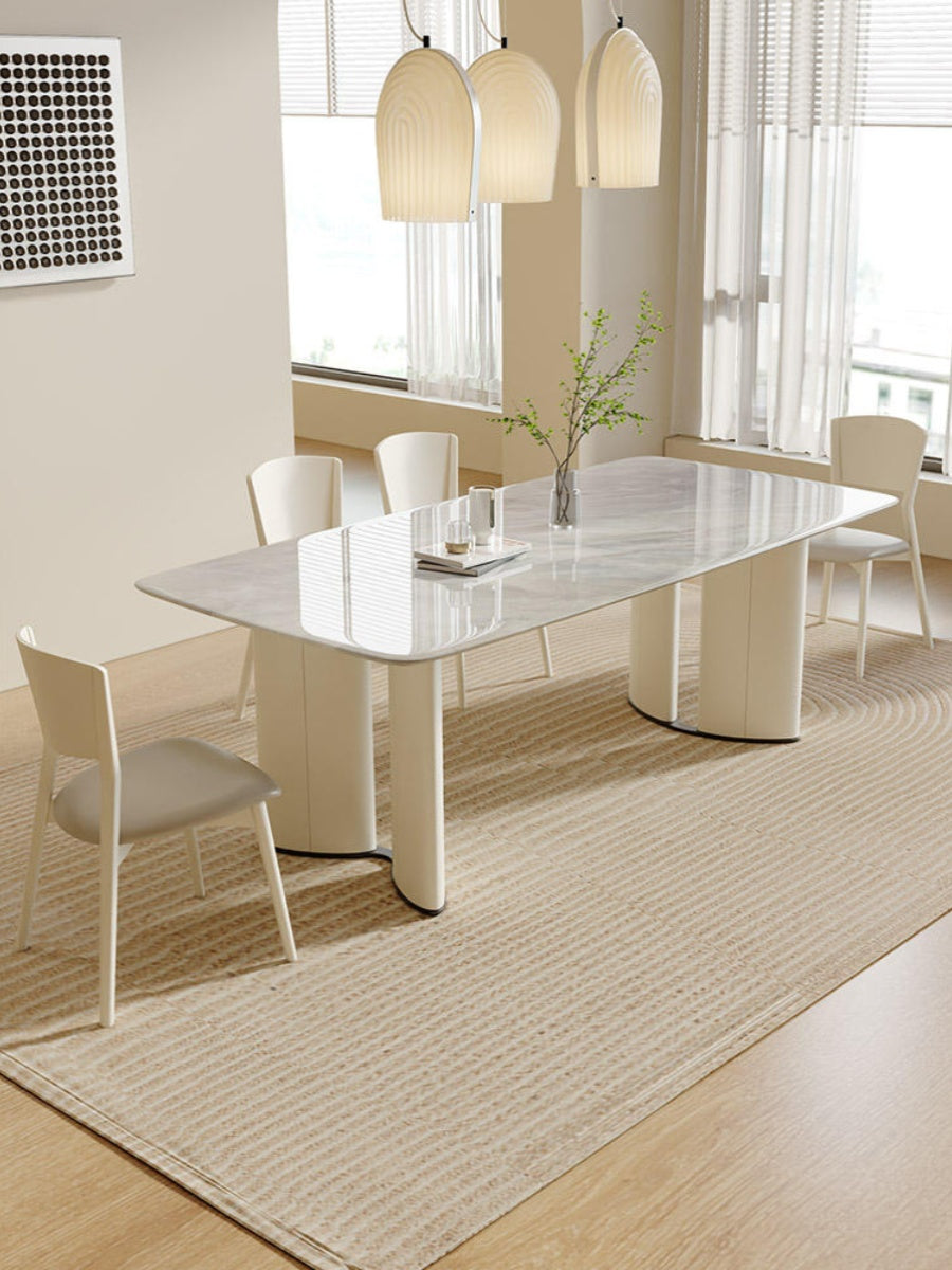 Felicia Dining Table, Marble