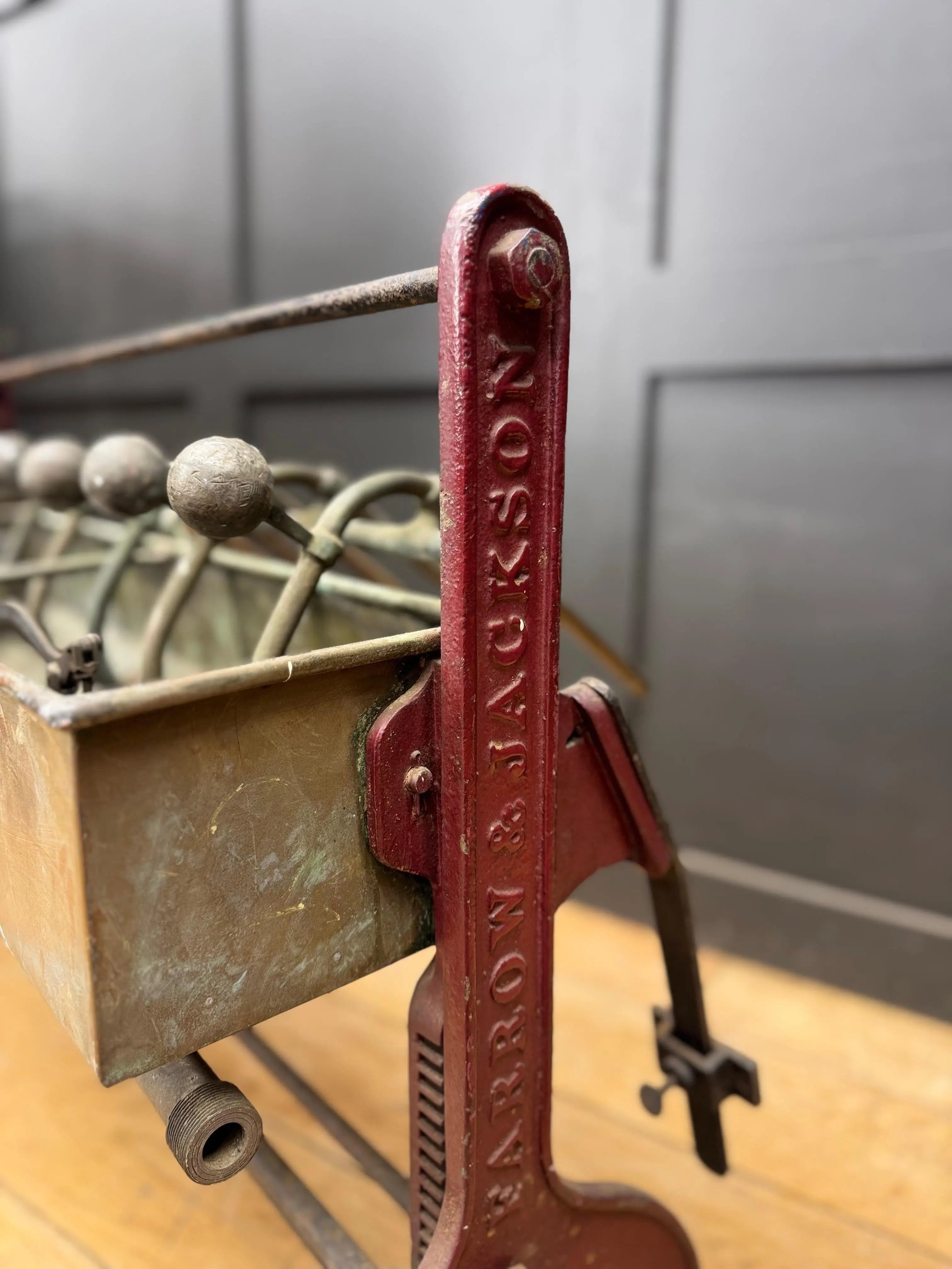 Antique Farrow & Jackson 6 Head Bottle Filler Bar Decor Wine Display