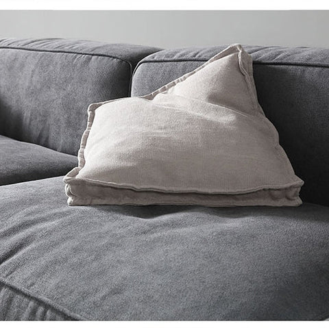 Zavia Three Seater Corner Sofa, Linen