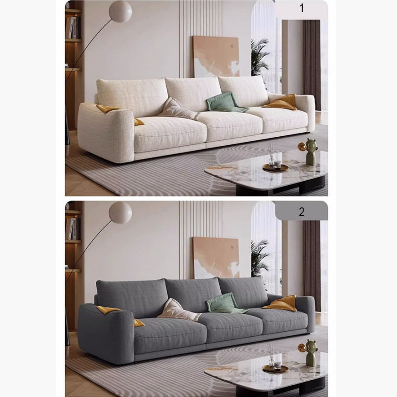 Caleb Modern Two Seater, Three Seater, Four Seater Sofa, Cotton Linen