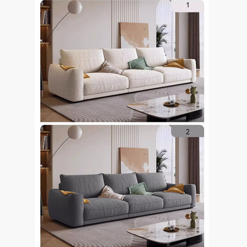 Caleb Modern Two Seater, Three Seater, Four Seater Sofa, Cotton Linen