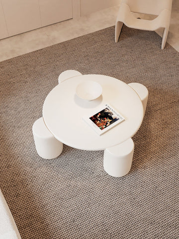 Nova Flower Nesting Coffee Table, White