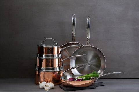 Minerva Copper Finish 24cm Frying Pan