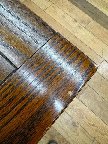 Vintage Old Charm Oak Kitchen Dining Table Extending Draw Leaf Refectory Style